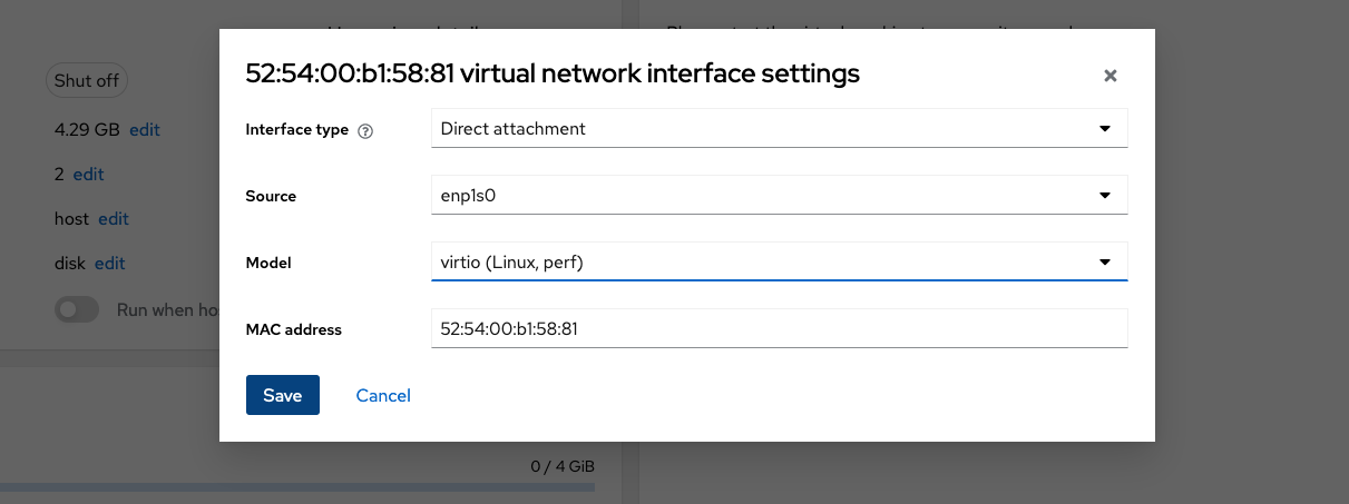 Cockpit `__Virtual ethernet configuration form__`