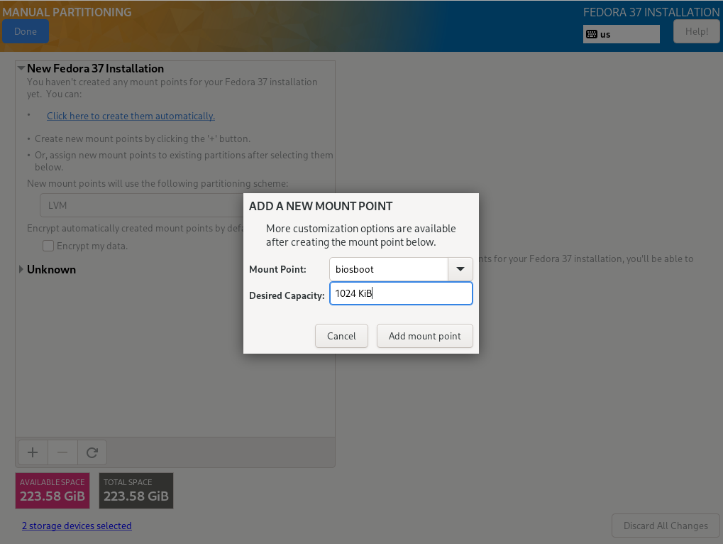 BiosBoot partition