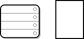 Imagem de uma unidade de disco não usada com uma tabela de partição.